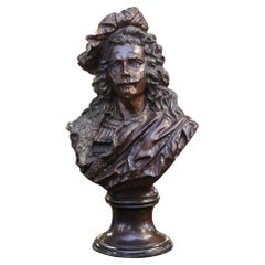 Bronze Bust Rembrandt After Carrier Dutch Painter Classical 1880