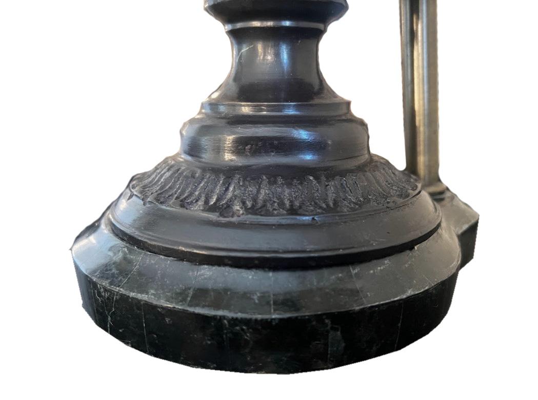 20th Century Bronze Bust Table Lamp For Sale