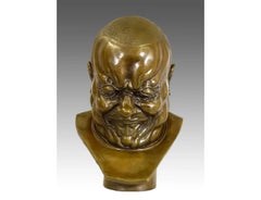 Busto in bronzo con espressione contratta, stile espressivo, XVIII secolo