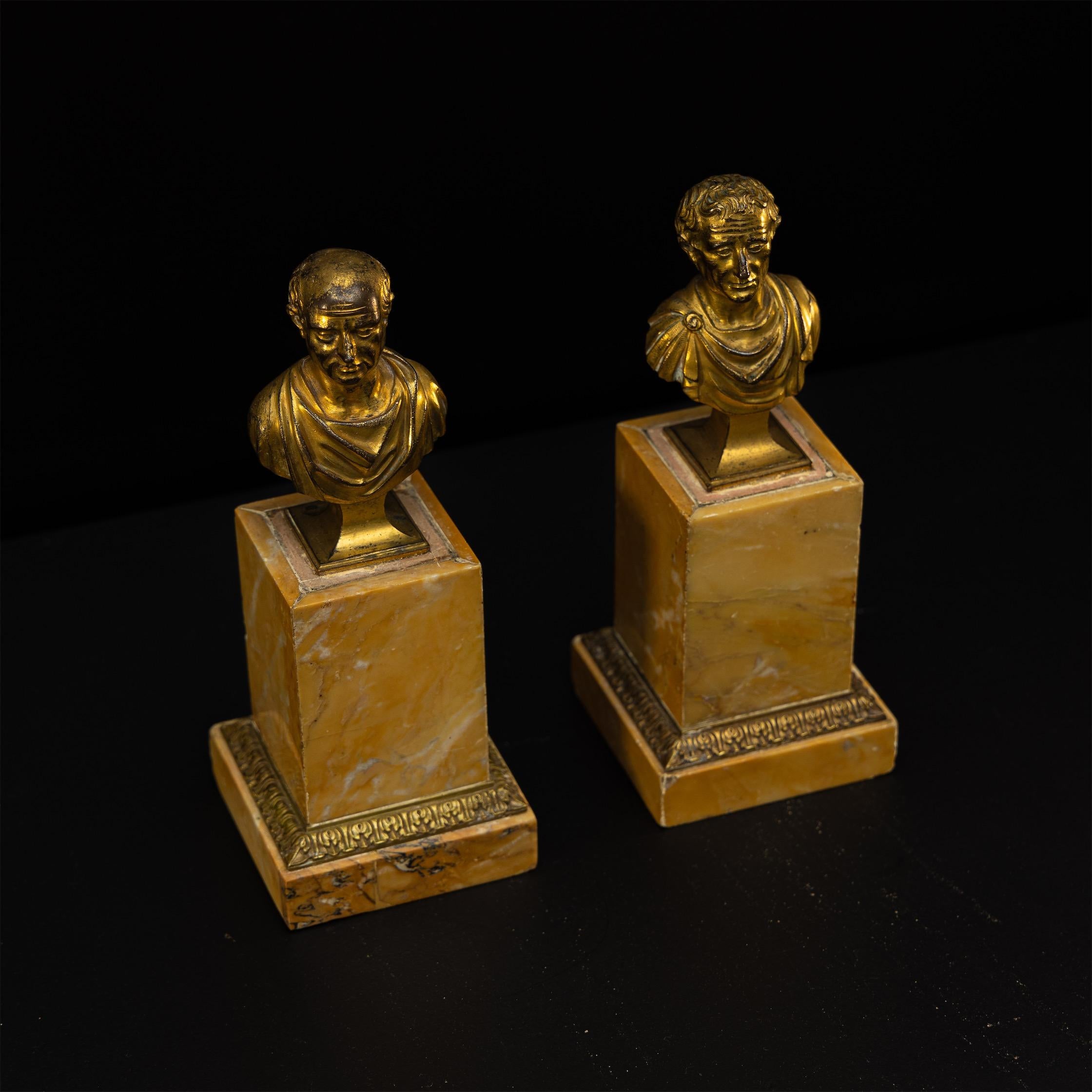 18th Century and Earlier Bronze Busts, Italy 18th Century For Sale