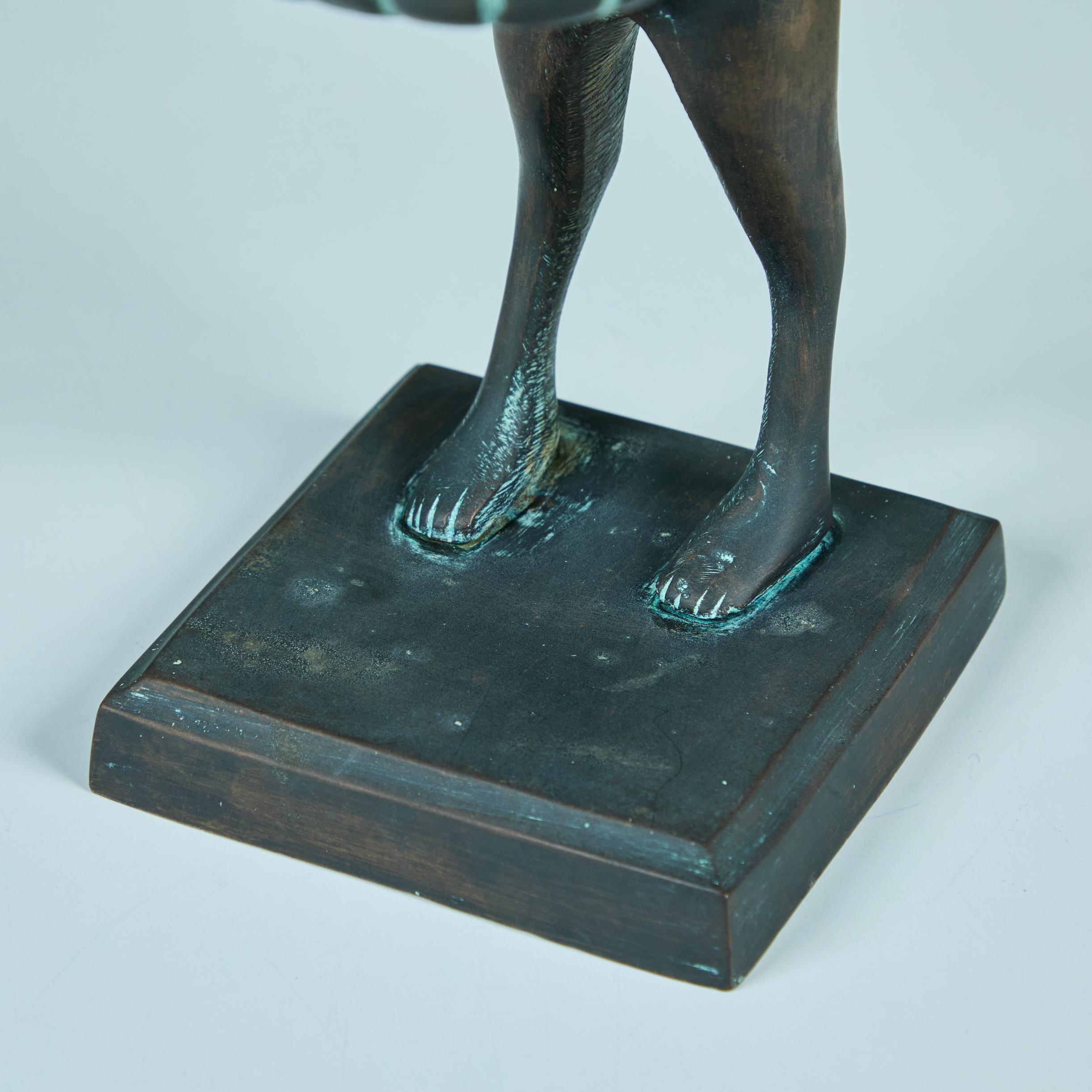 Bronze Butler Cat in the Style of Diego Giacometti For Sale 8