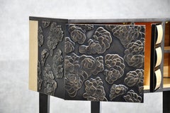 Bronze Cabinet Floral Pattern by Frédérique Domergue - Limited Edition