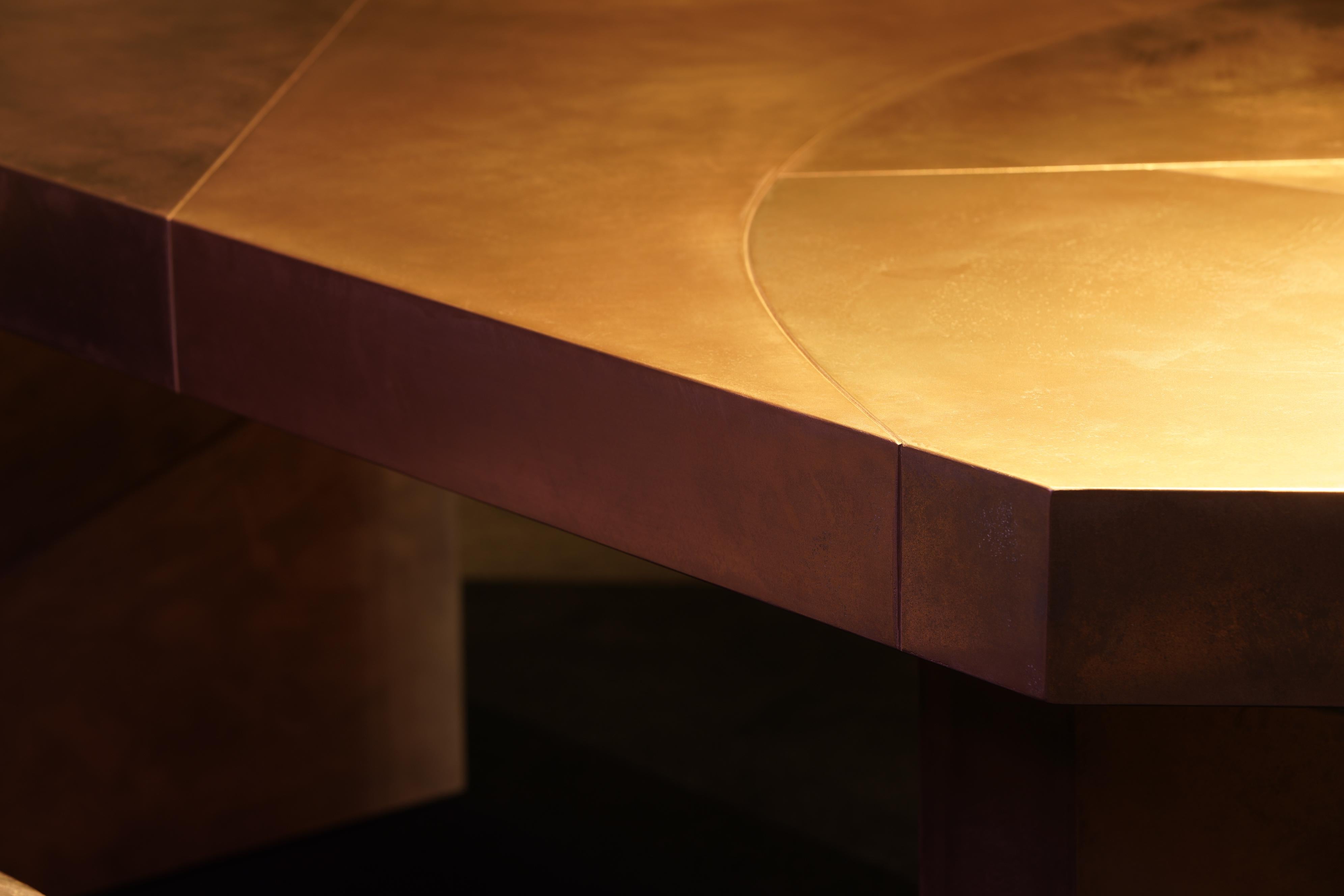 Bronze Callisto Dining Table by Matteo Cibic for Delvis Unlimited For Sale 13