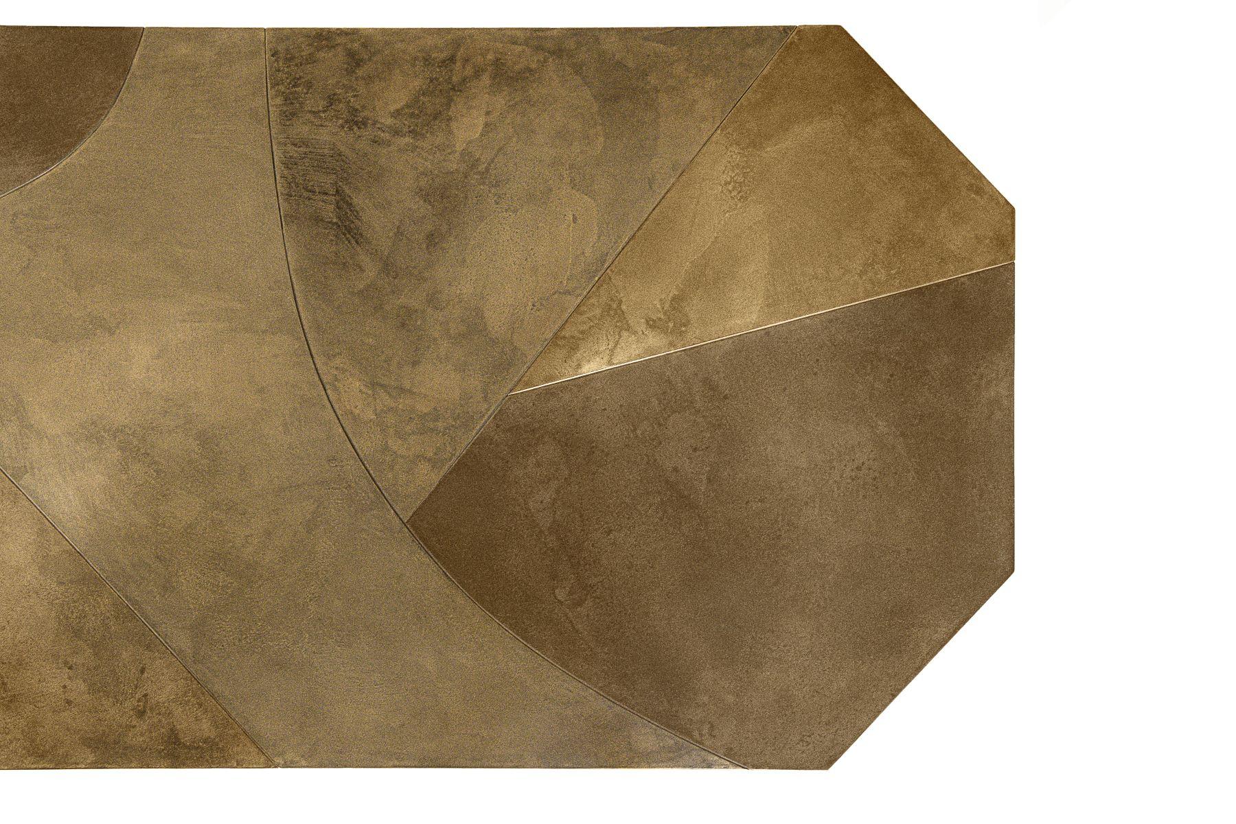 Contemporary Bronze Callisto Dining Table by Matteo Cibic for Delvis Unlimited For Sale