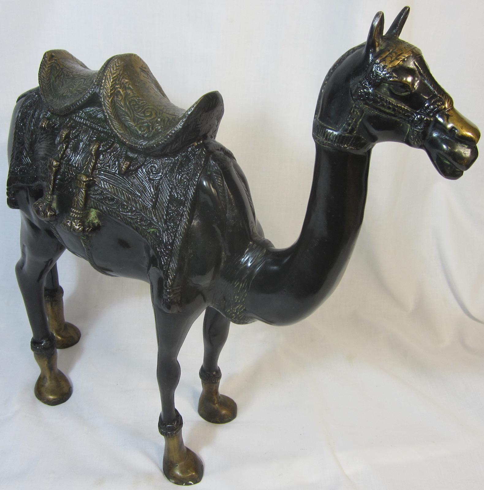 Late 20th Century Bronze Camel For Sale