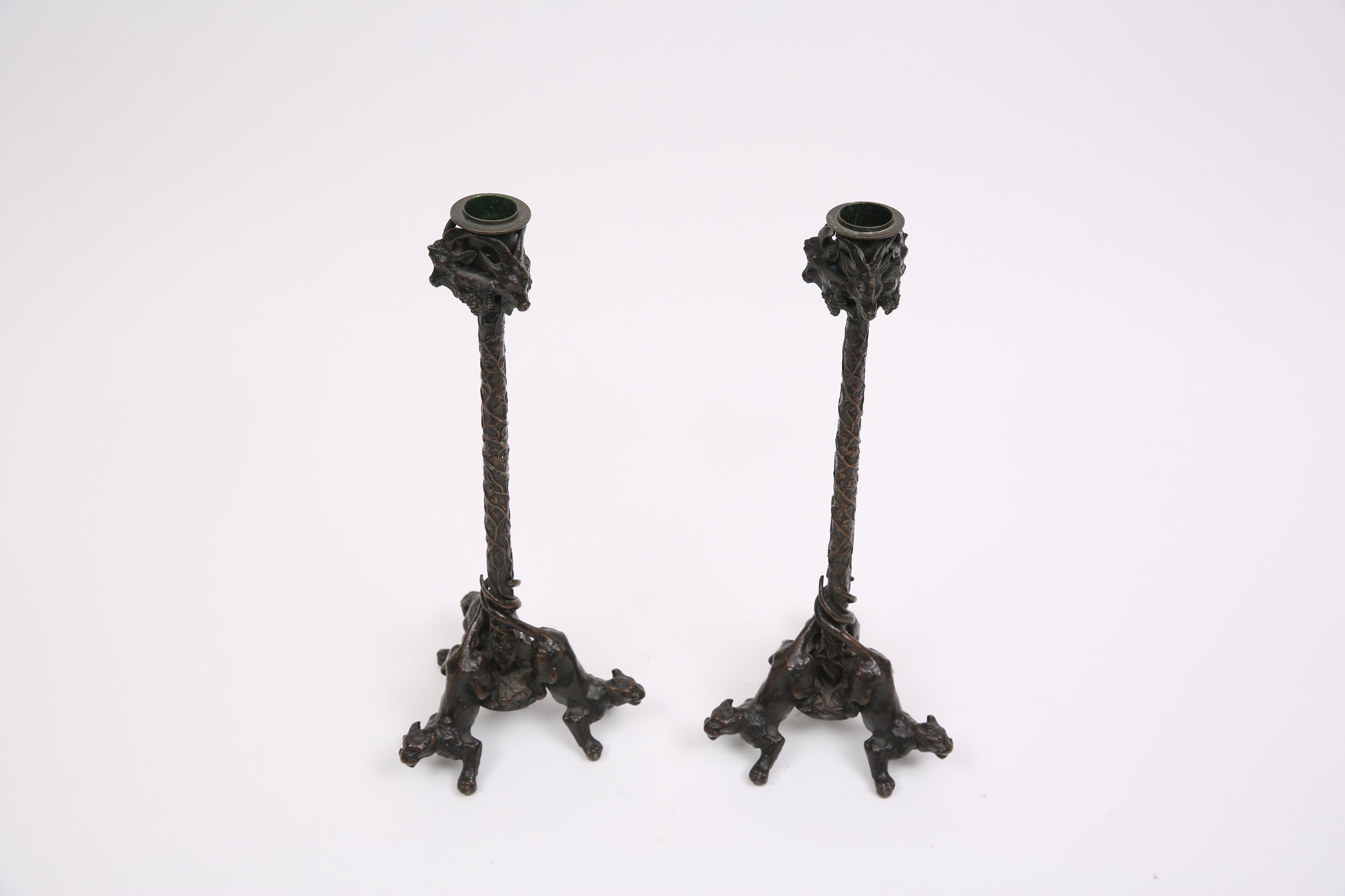 Art nouveau Candélabre Christophe Fratin en vente