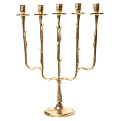 Antique Bronze Candelabra by Paavo Tynell for Taito Oy, 1920s