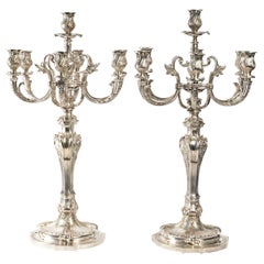 Bronze Candelabras, Napoleon III Period, Signed Christofle