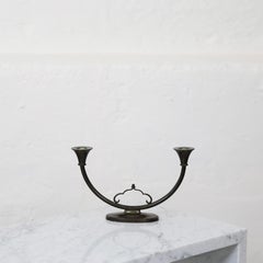 Bronze Candle Holder by Just Andersen, 1930s, Denmark