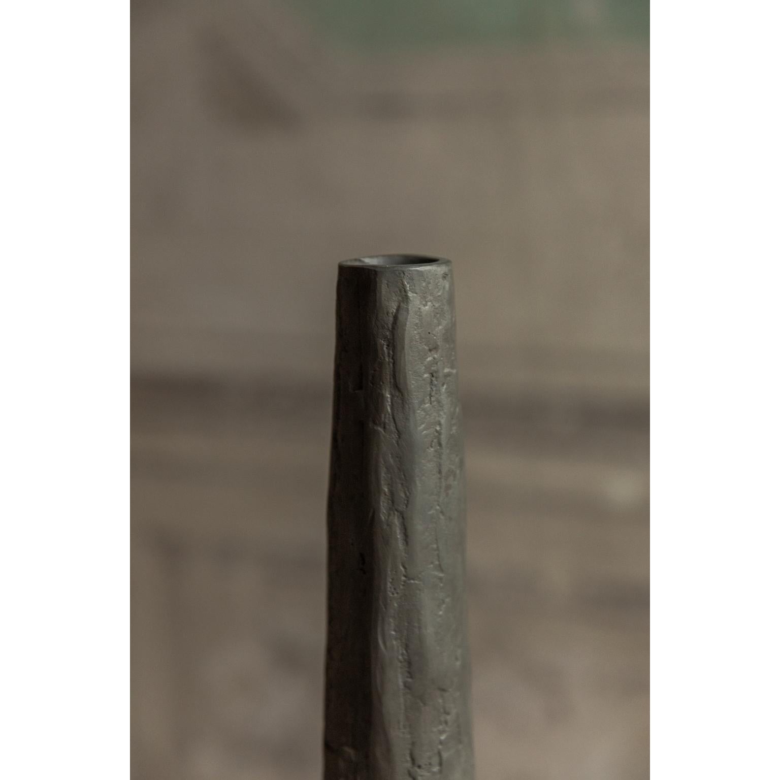 French Bronze Candle Pillar by Rick Owens