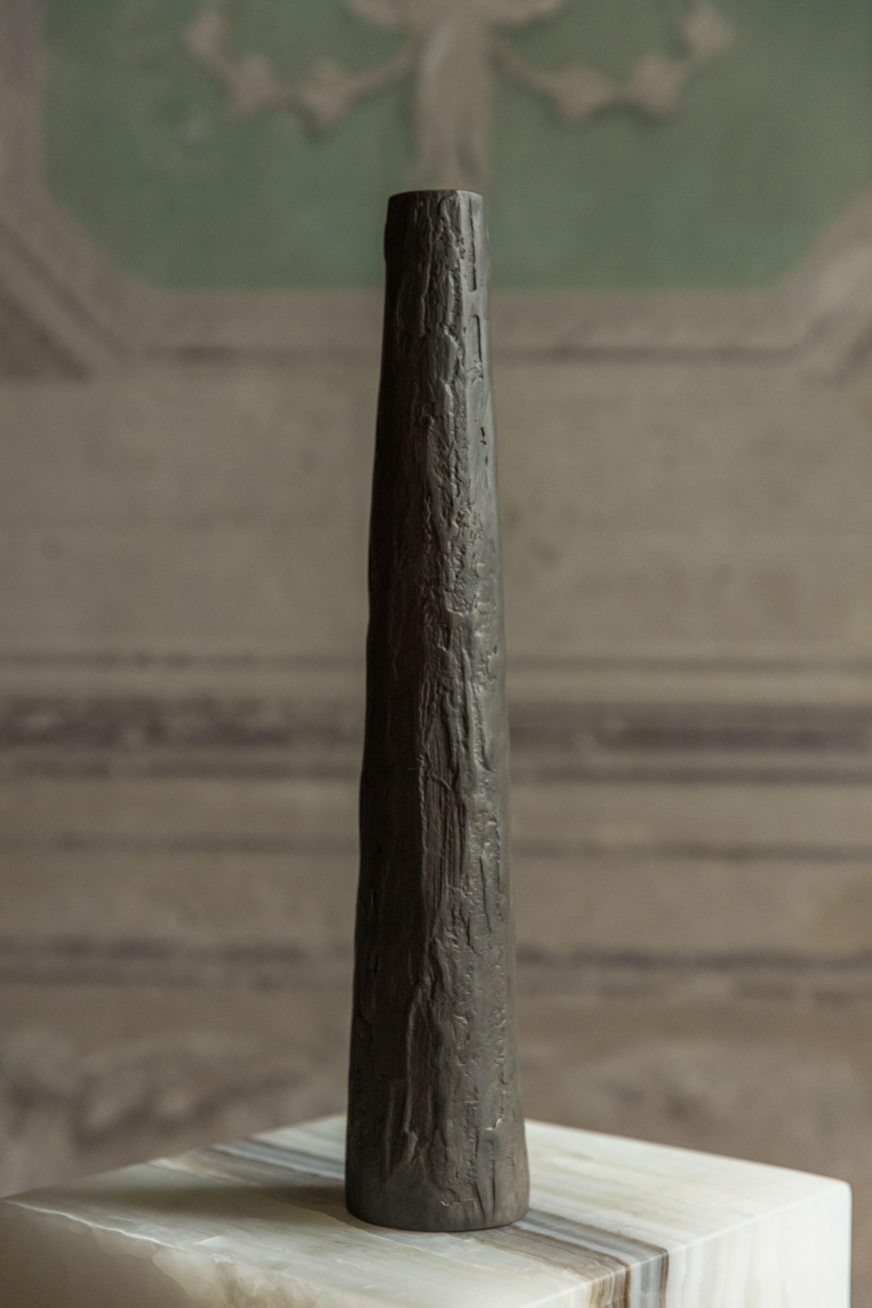 French Bronze Candle Pillar by Rick Owens