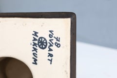 Bougeoir en bronze et céramique de Jan Van Der Vaart, Pays-Bas 1978