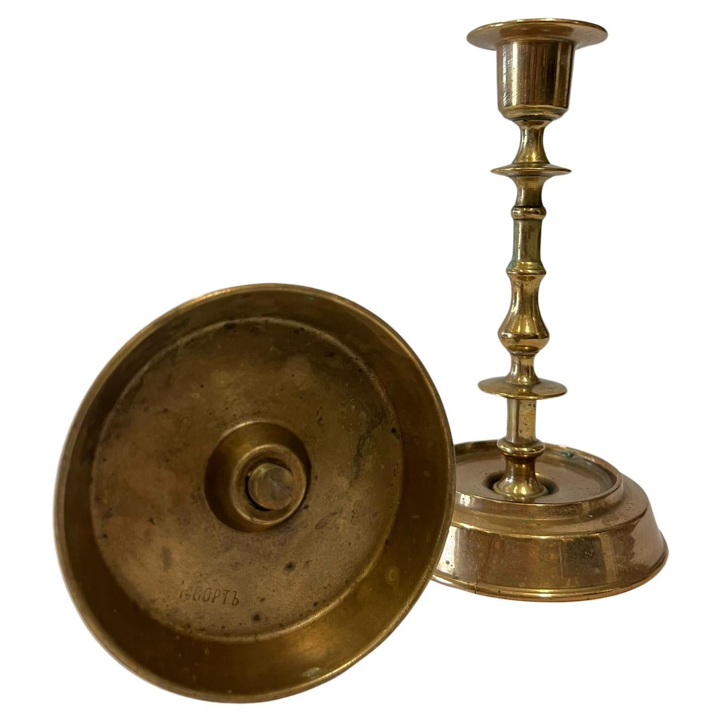 Bronze bronze candlestick 1900 For Sale