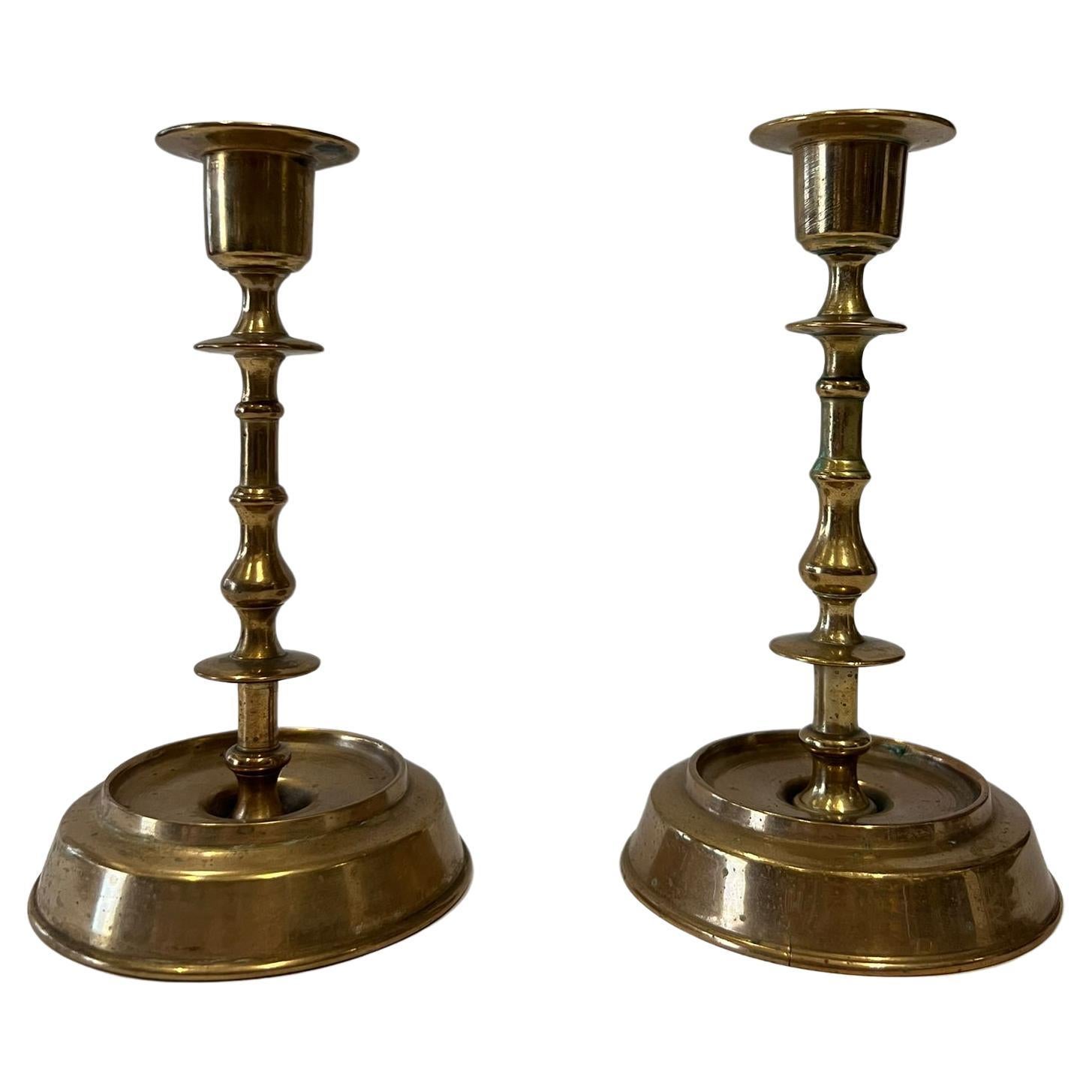 bronze candlestick 1900 For Sale
