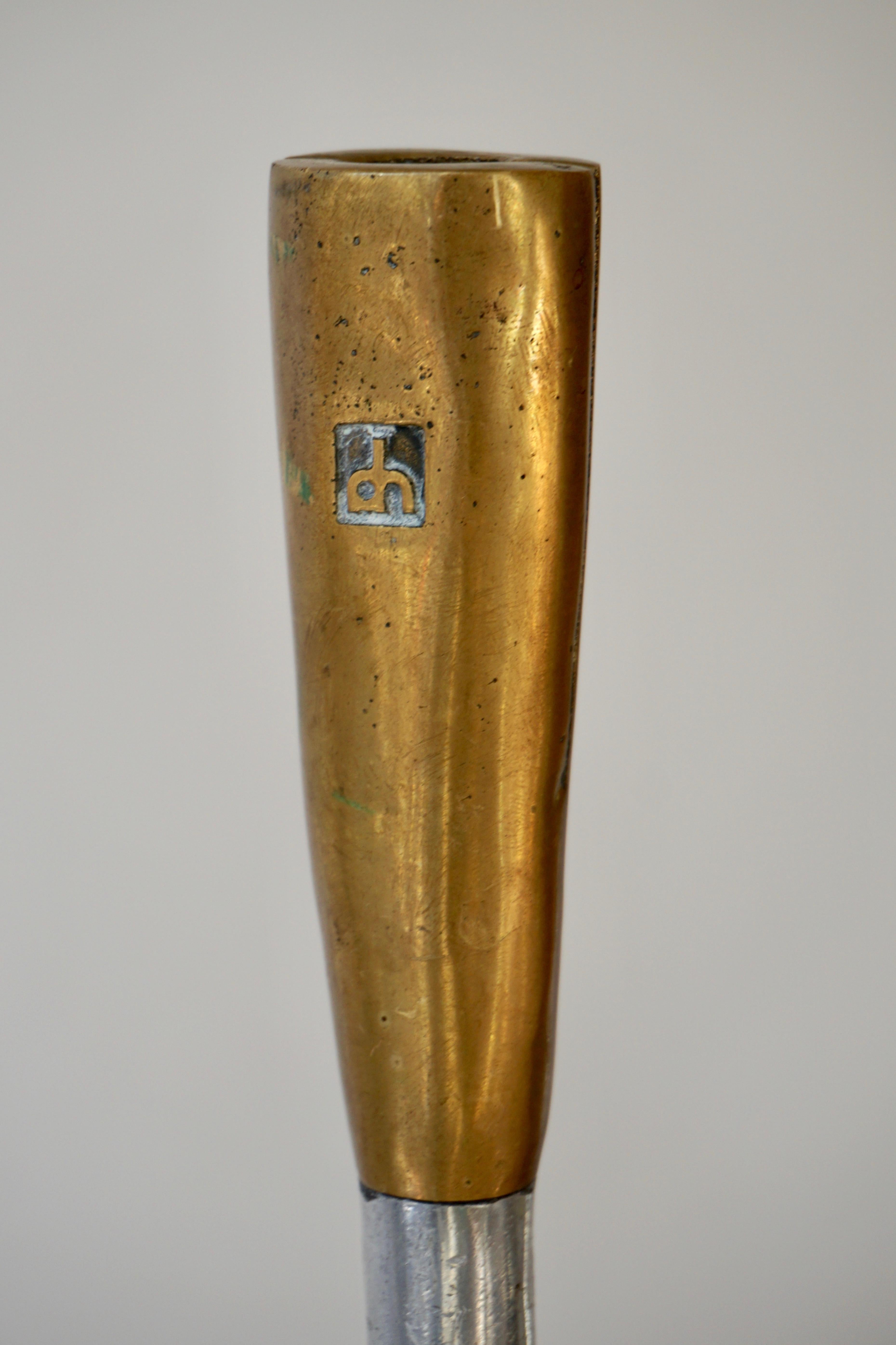 Mid-Century Modern Bronze Candlestick