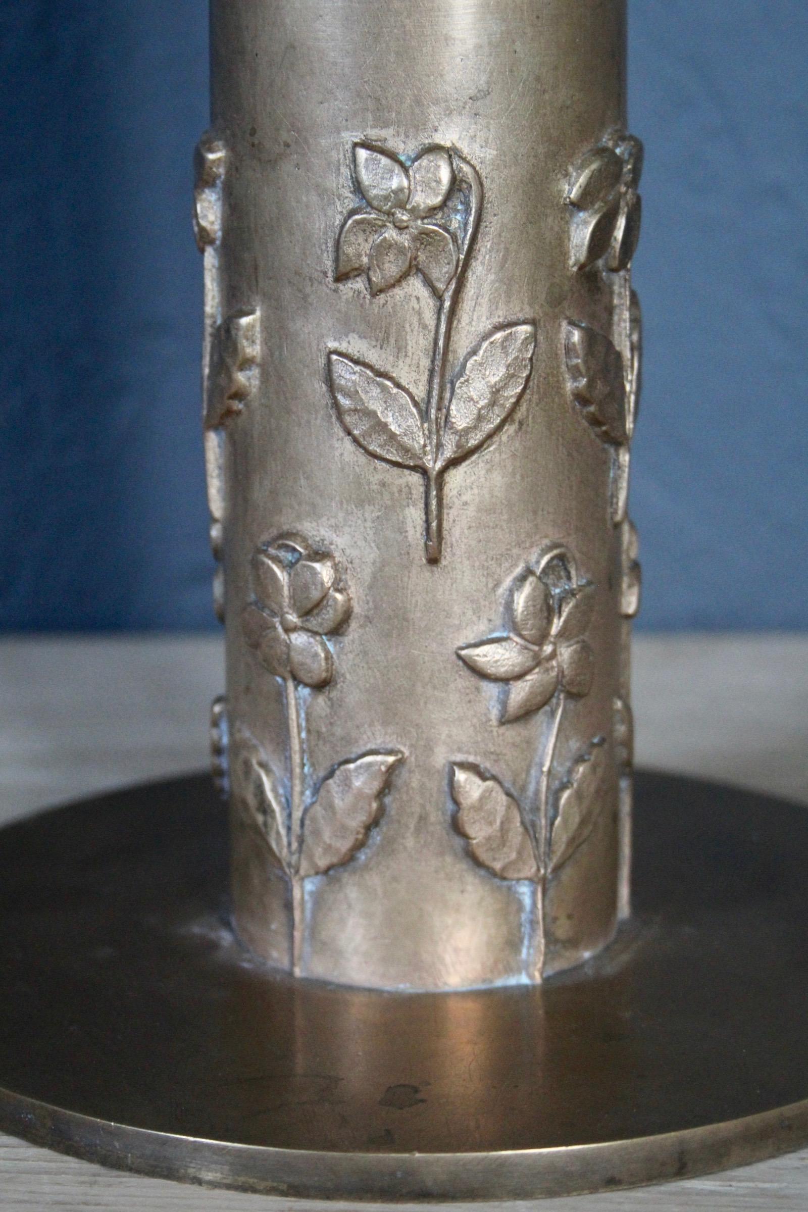 Late 20th Century Bronze Candlestick