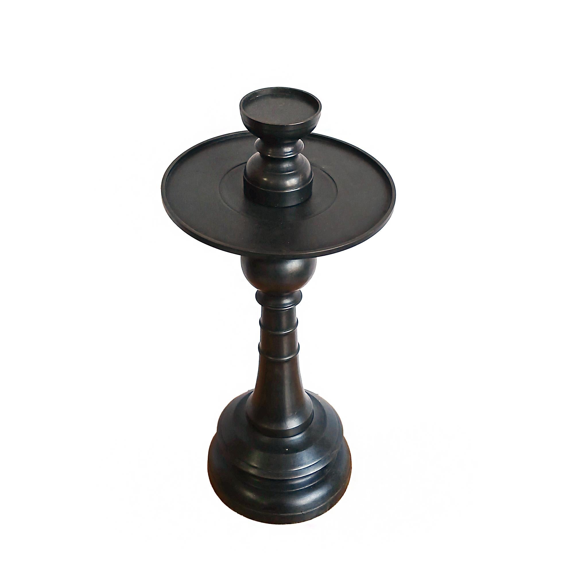 Bronze Candlestick with Removable Top, 16 inches For Sale 7