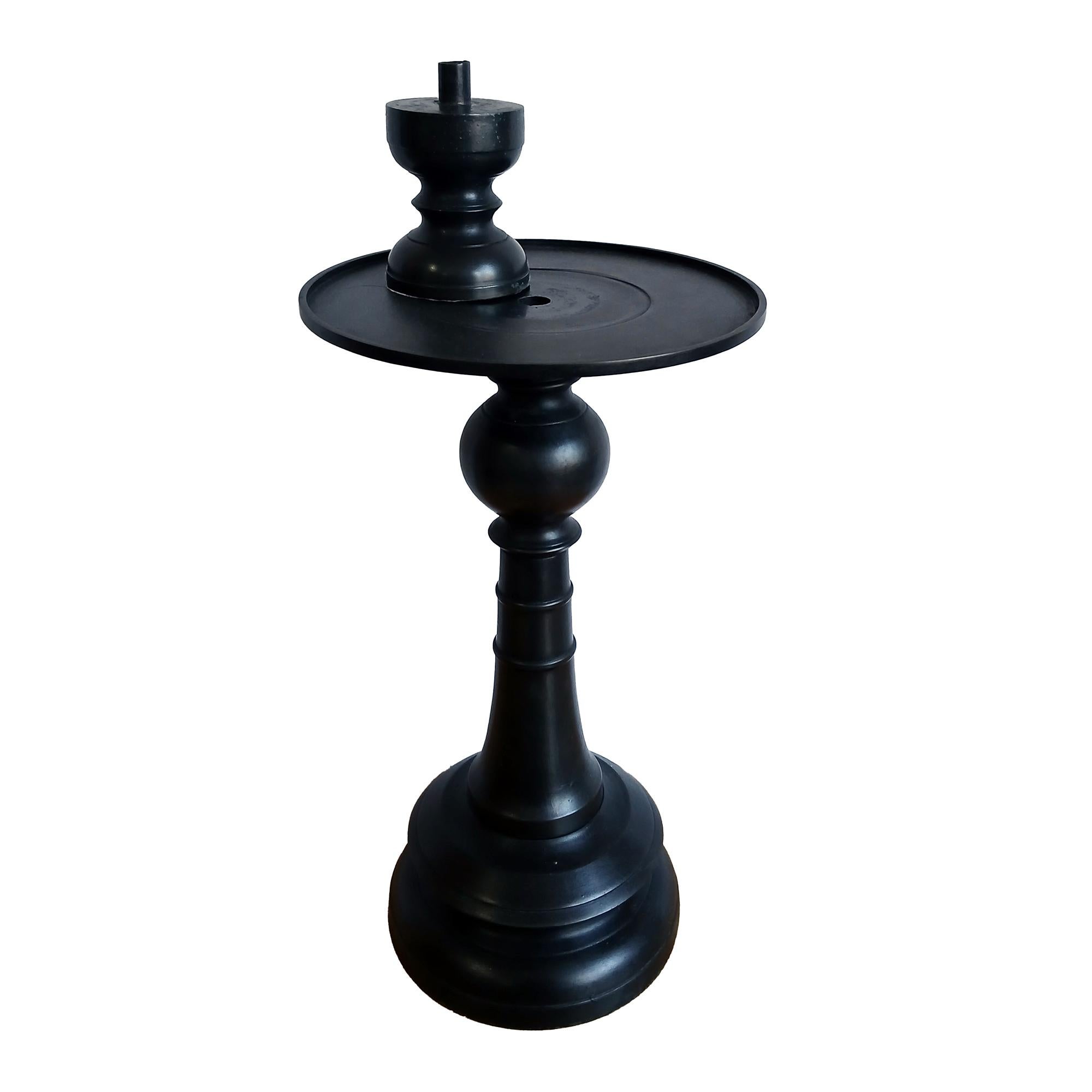 Bronze Candlestick with Removable Top, 16 inches For Sale 9