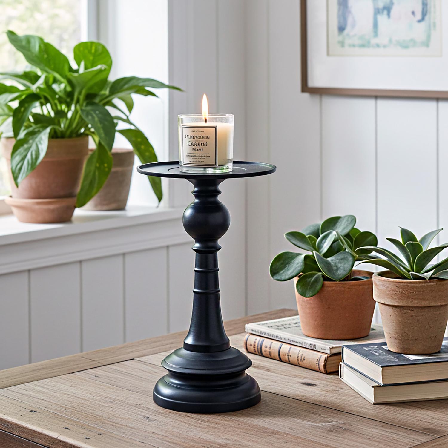 Bronze Candlestick with Removable Top, 16 inches For Sale 12