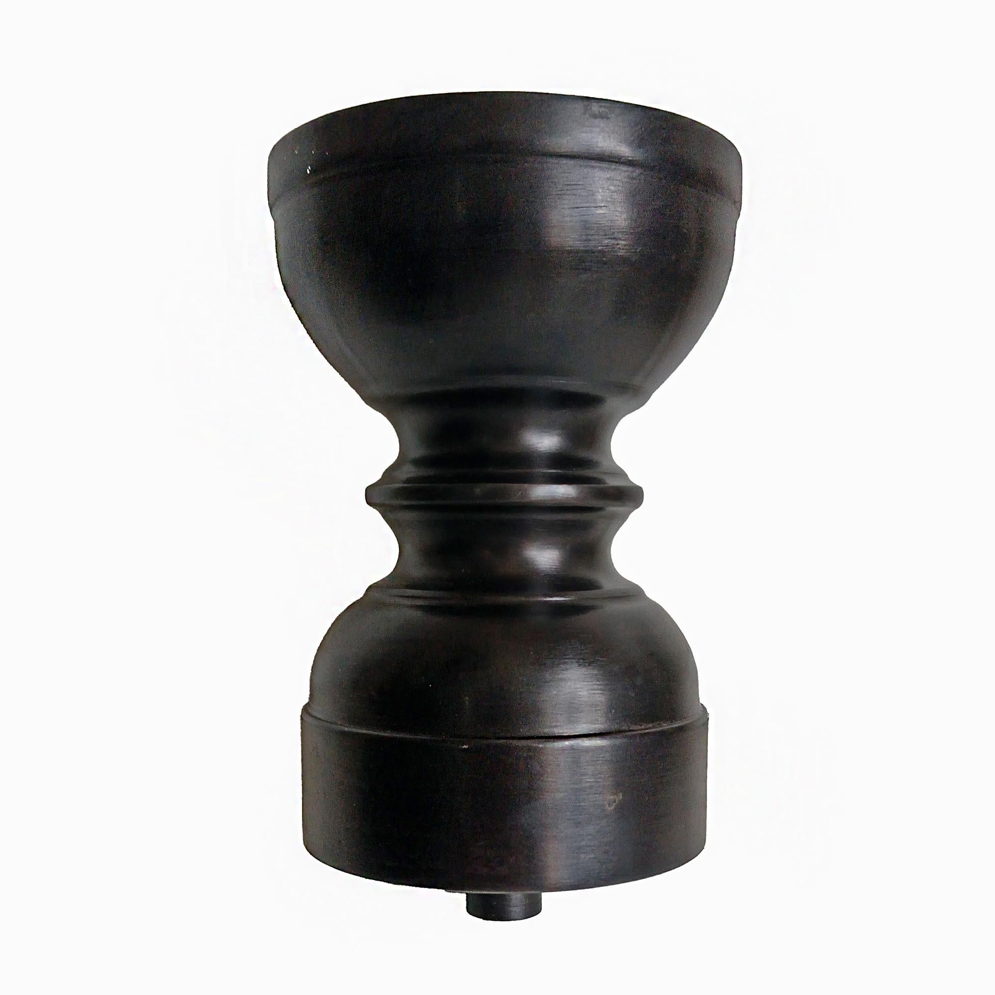 Bronze Candlestick with Removable Top, 25 inches For Sale 4