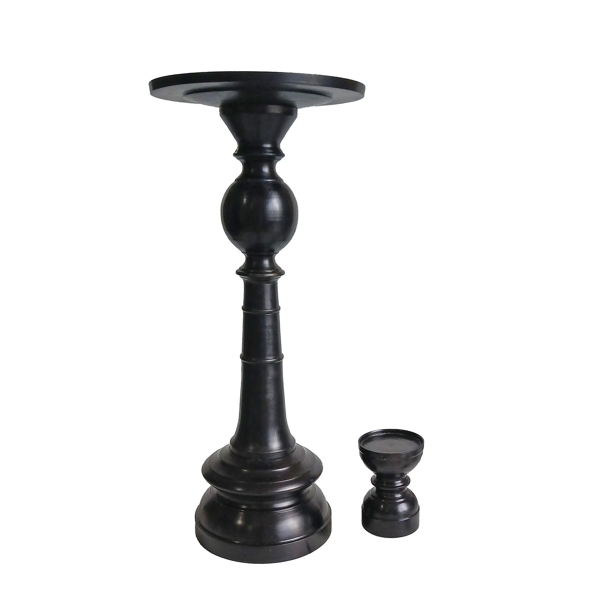 Bronze Candlestick with Removable Top, 25 inches For Sale 6