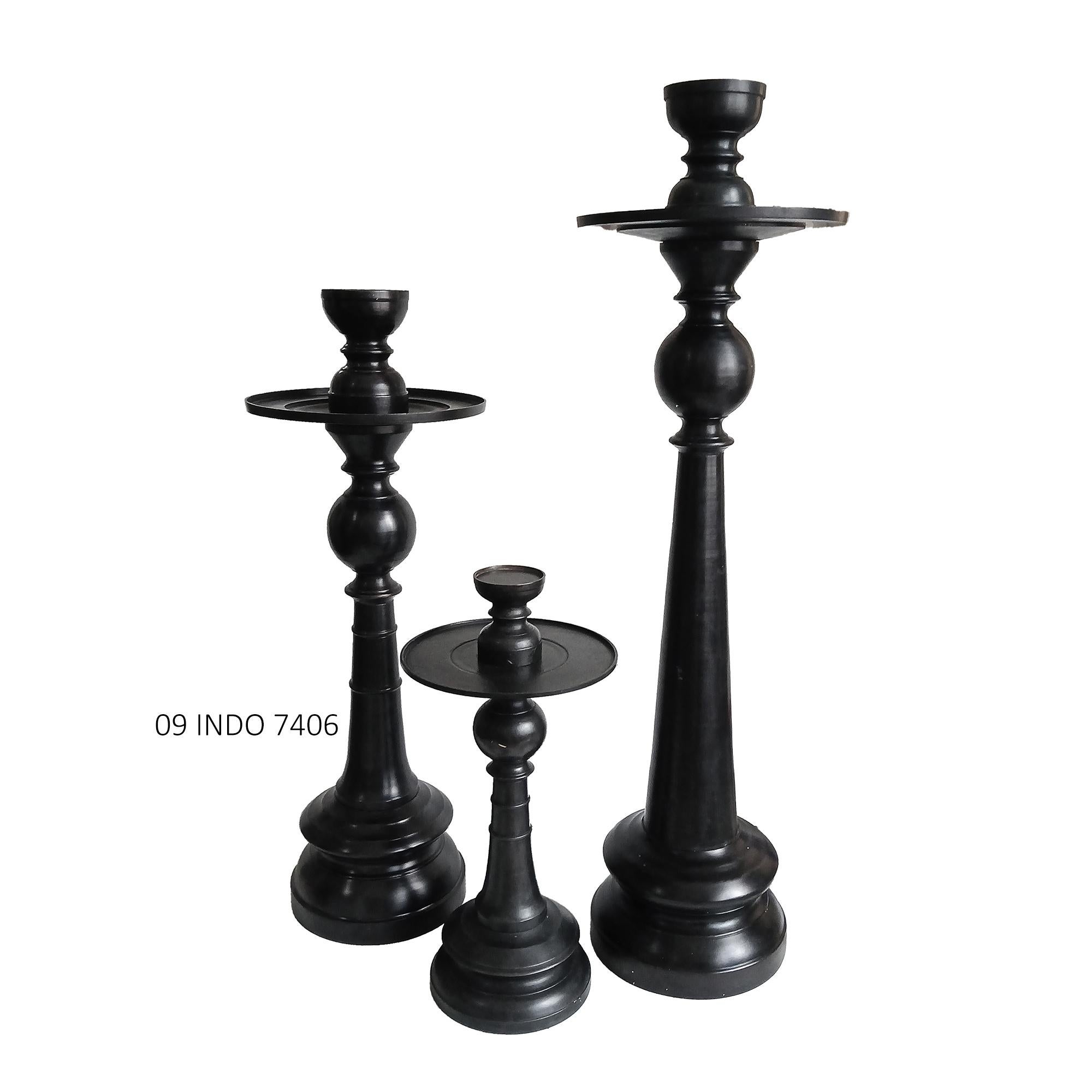 Bronze Candlestick with Removable Top, 25 inches For Sale 8