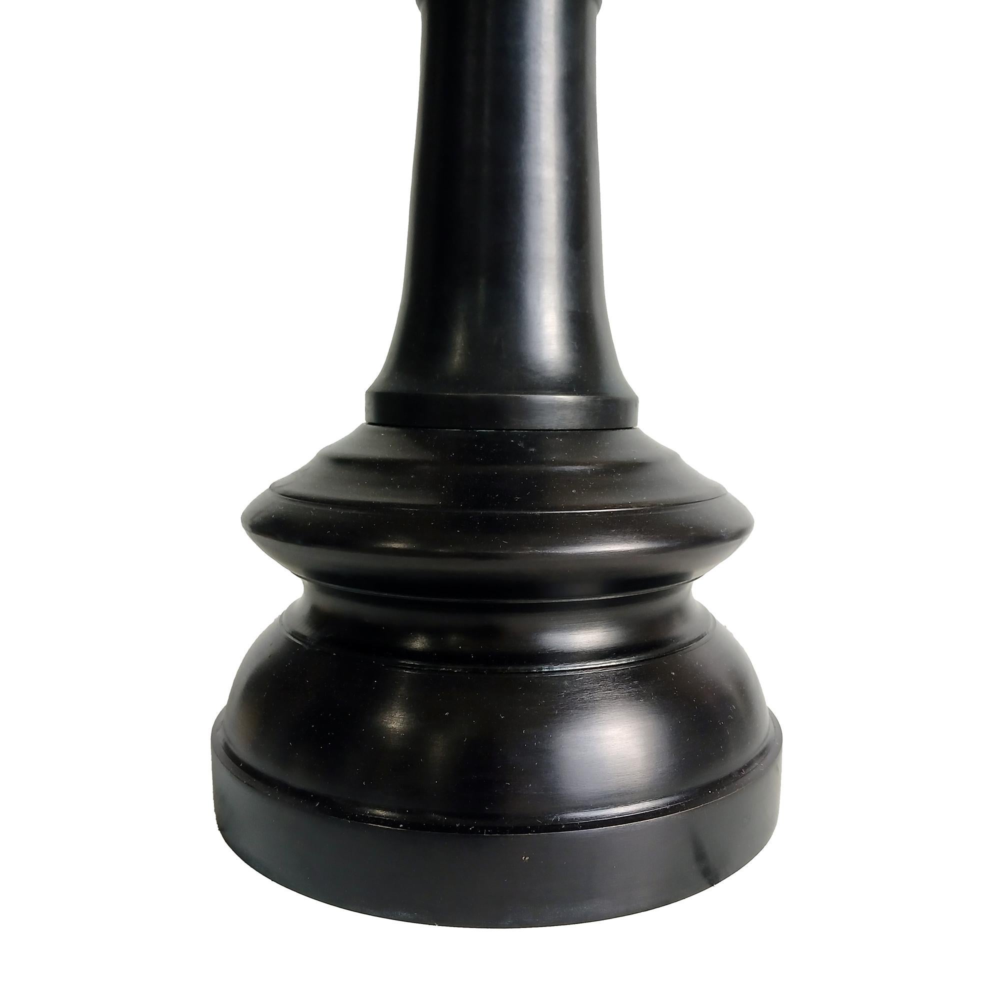 Bronze Candlestick with Removable Top, 25 inches For Sale 2
