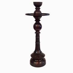 Bronze Candlestick with Removable Top