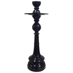 Bronze Candlestick with Removable Top