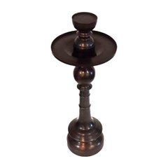Bronze Candlestick with Removable Top