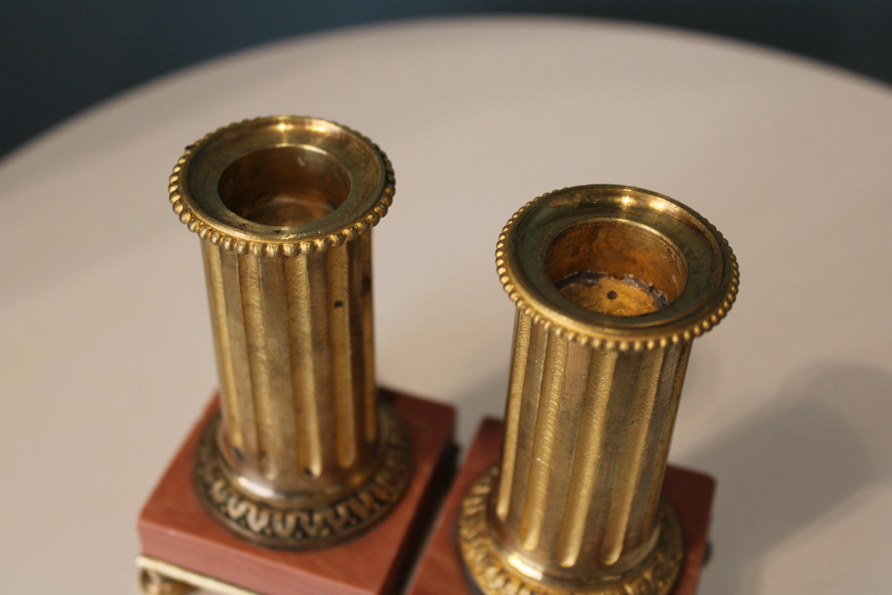 Bronze Candlesticks, 19th Century In Fair Condition In Paris, FR