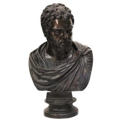 Vintage Bronze Caracalla bust