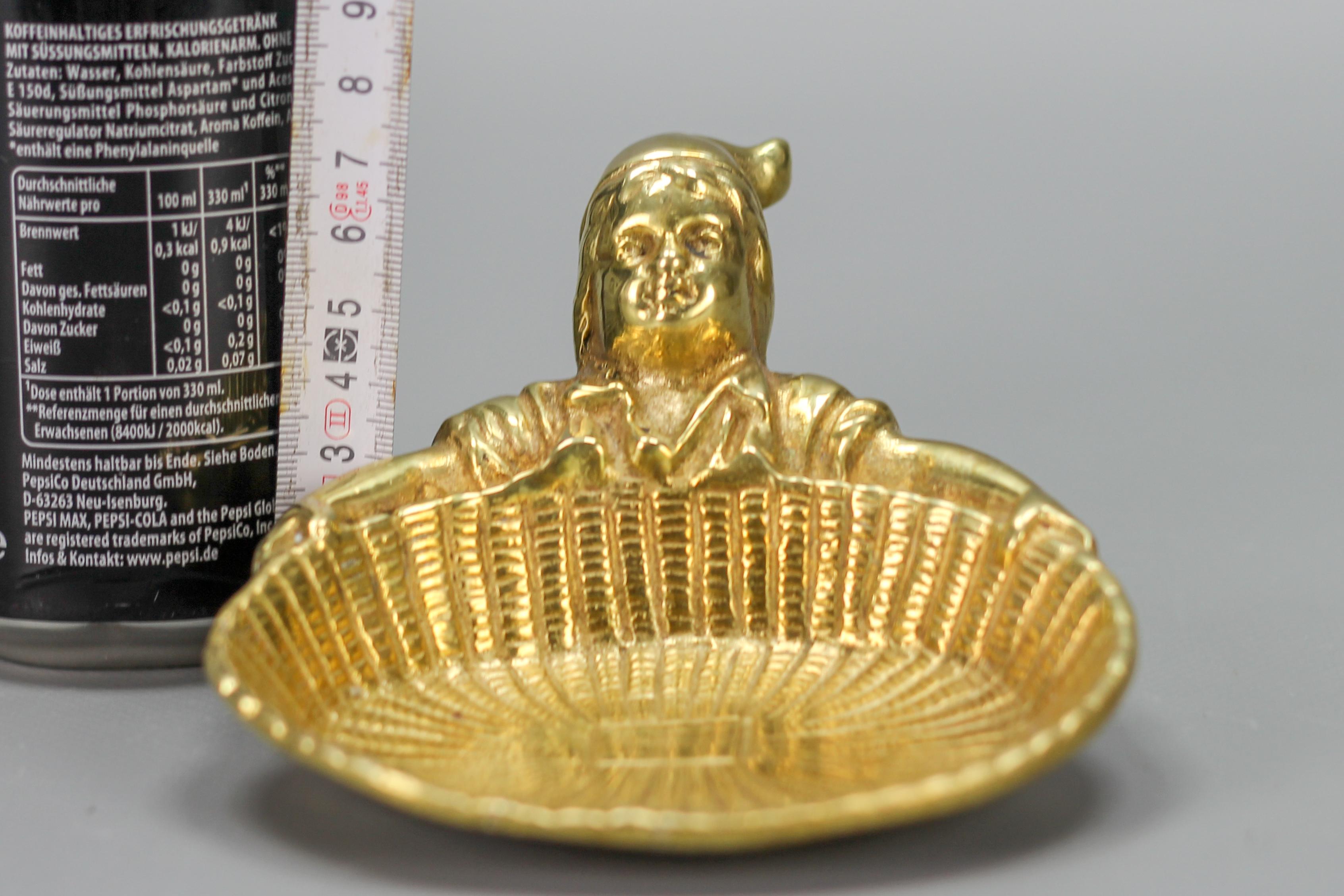 Bronze Card Tray or Pin Tray, Vide-Poche Dwarf with a Basket 11