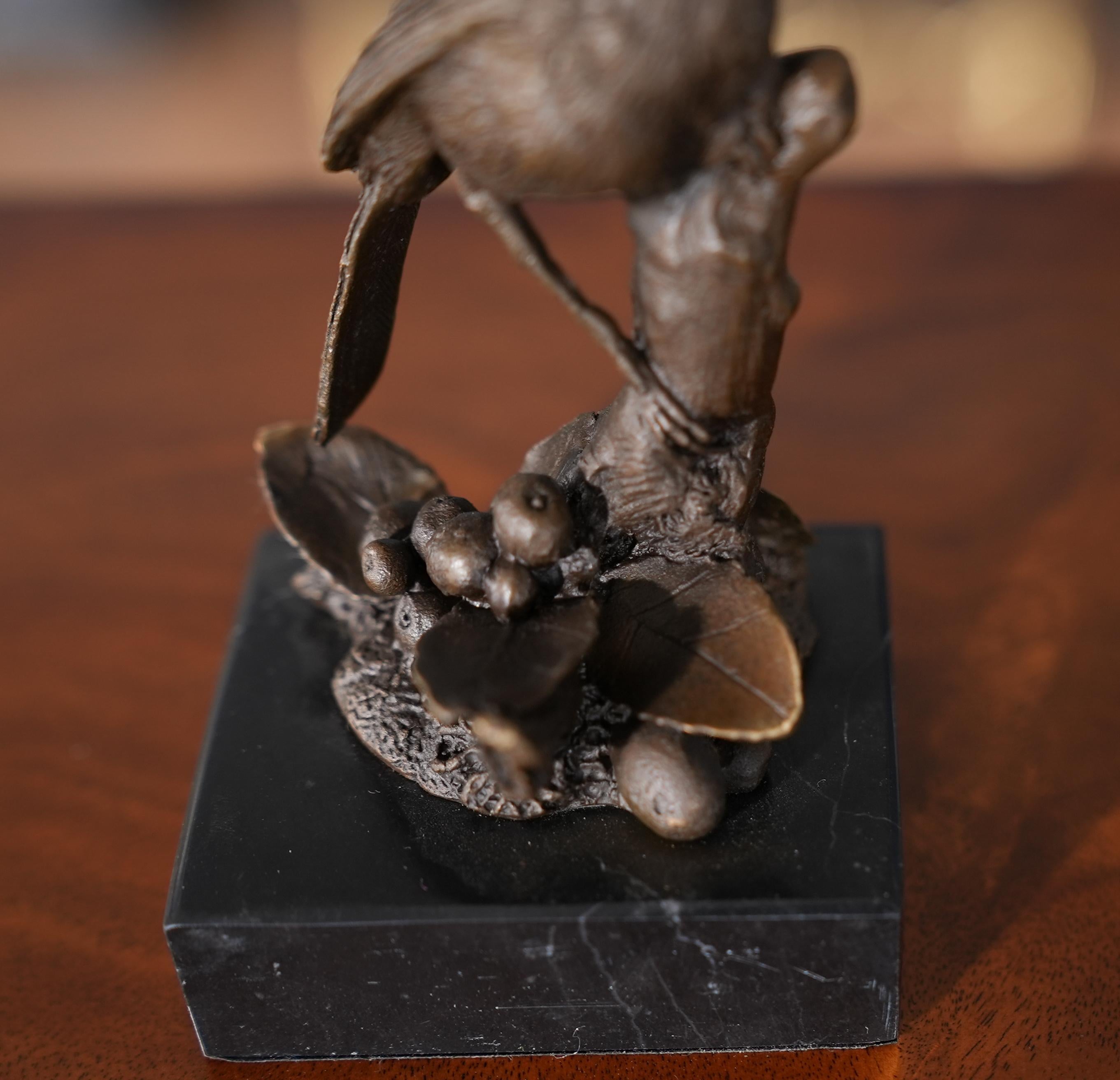 Bronze Kardinal auf Marmorsockel im Zustand „Neu“ im Angebot in Annville, PA