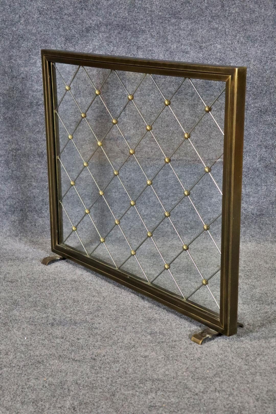 Art Deco Bronze Carole Gratale 1952 Fire Screen