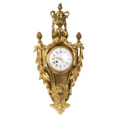 Bronze Cartel Wall Clock, France, Second Half of 19th Century