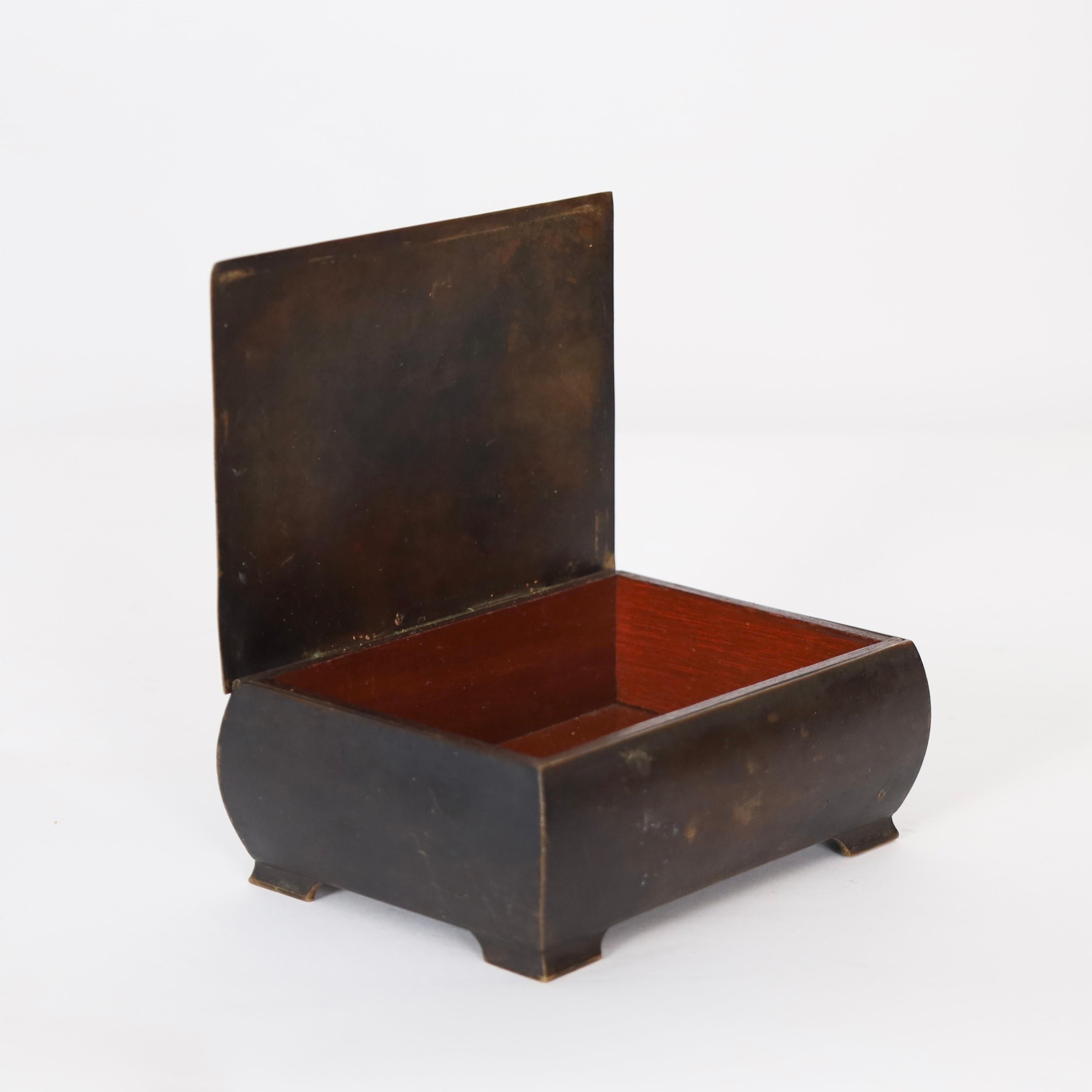 Bronzekommode von Just Andersen, 1920er-Jahre, Dänemark im Angebot 5