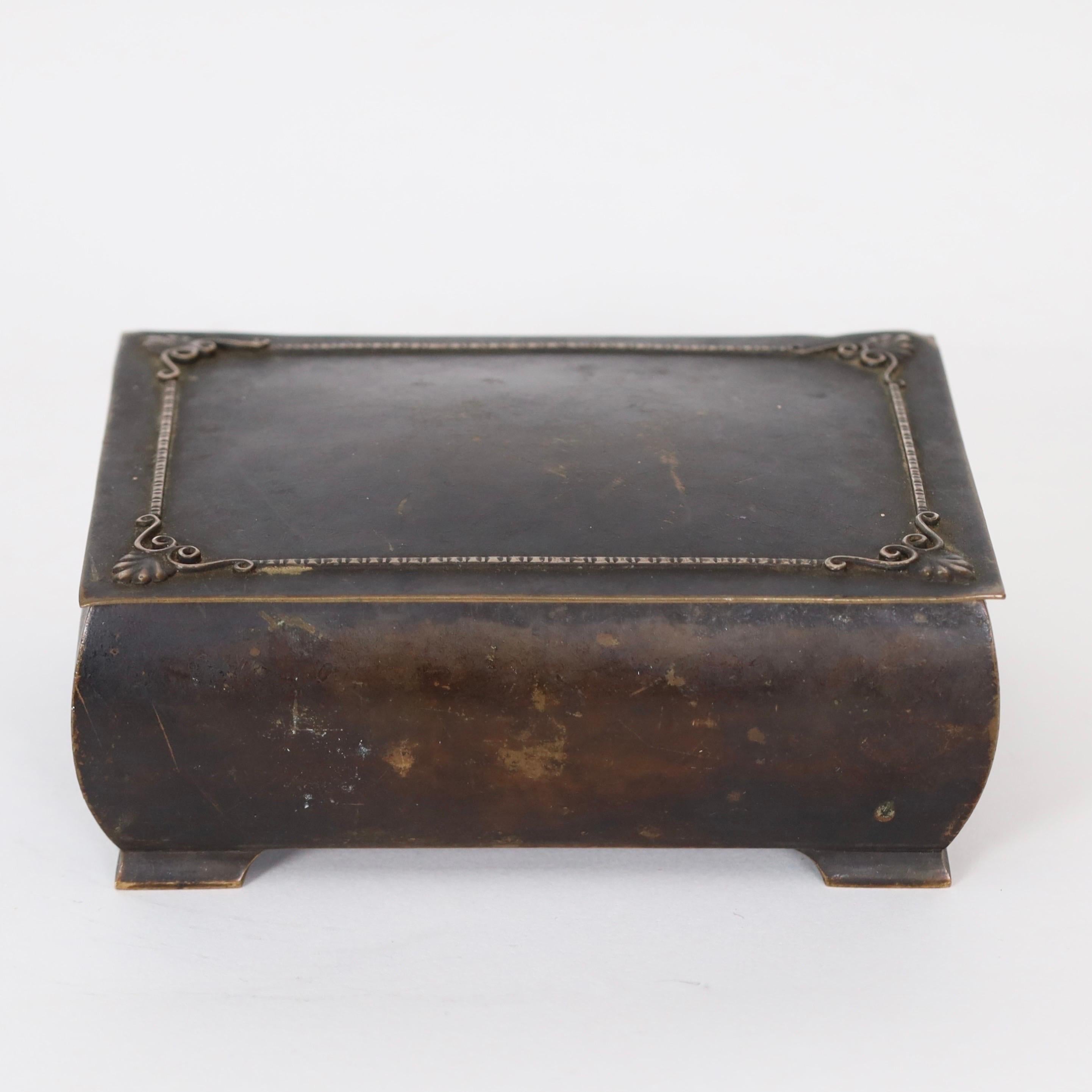Bronzekommode von Just Andersen, 1920er-Jahre, Dänemark im Angebot 2