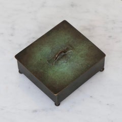 Coffret en bronze de Just Andersen, années 1930, Danemark