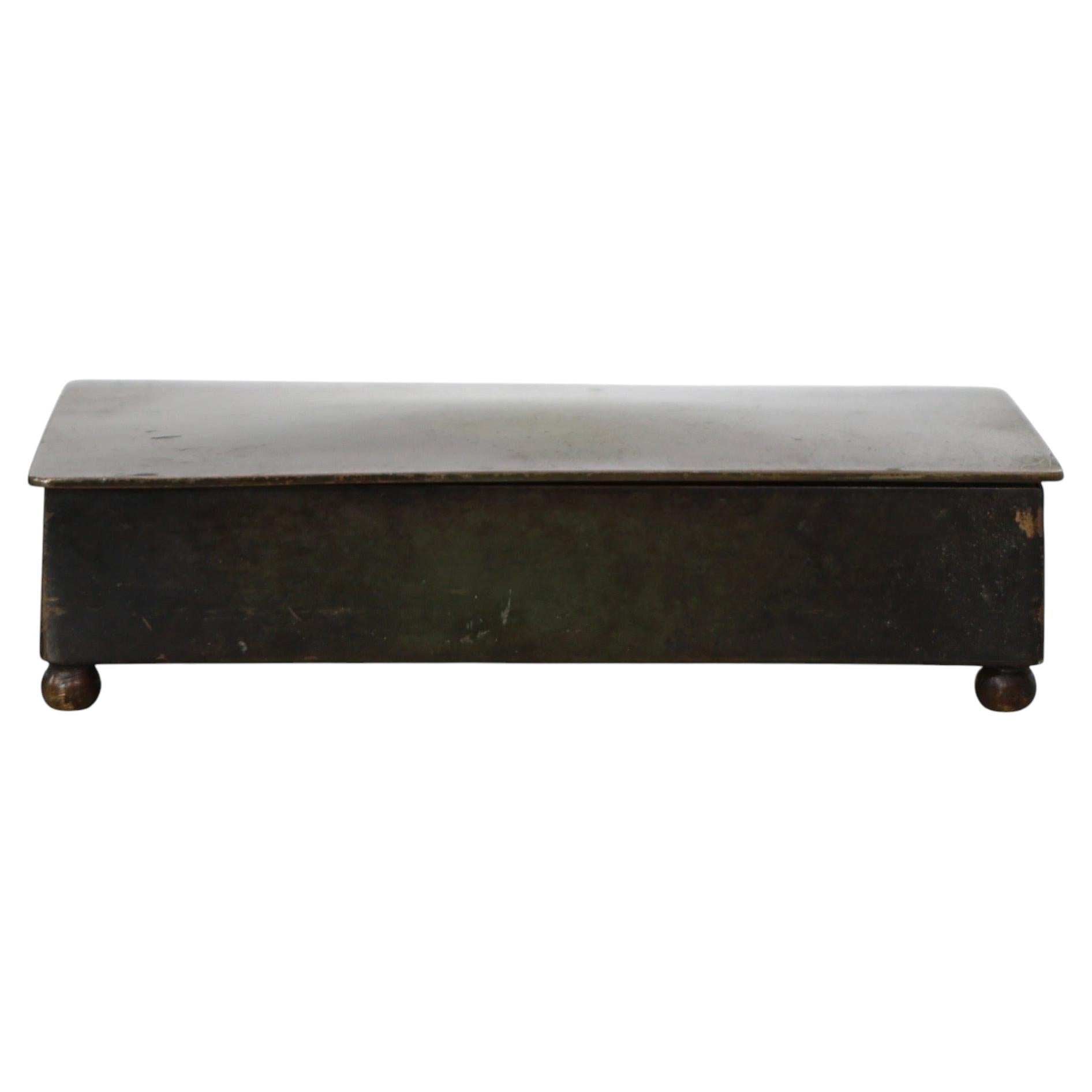 Bronze Casket by Just Andersen, 1930s, Denmark