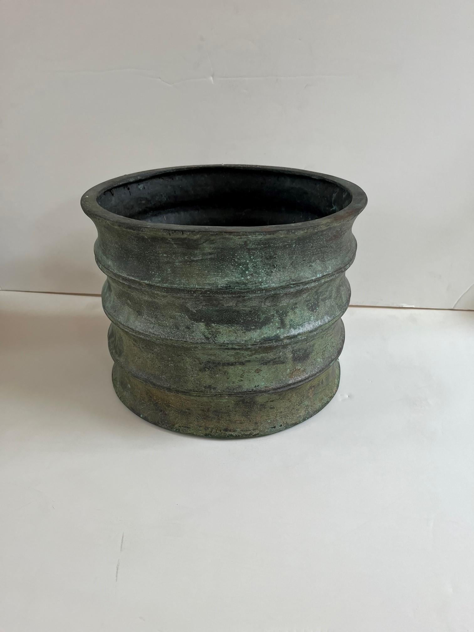 Bronze Cast Bamboo Planter 5