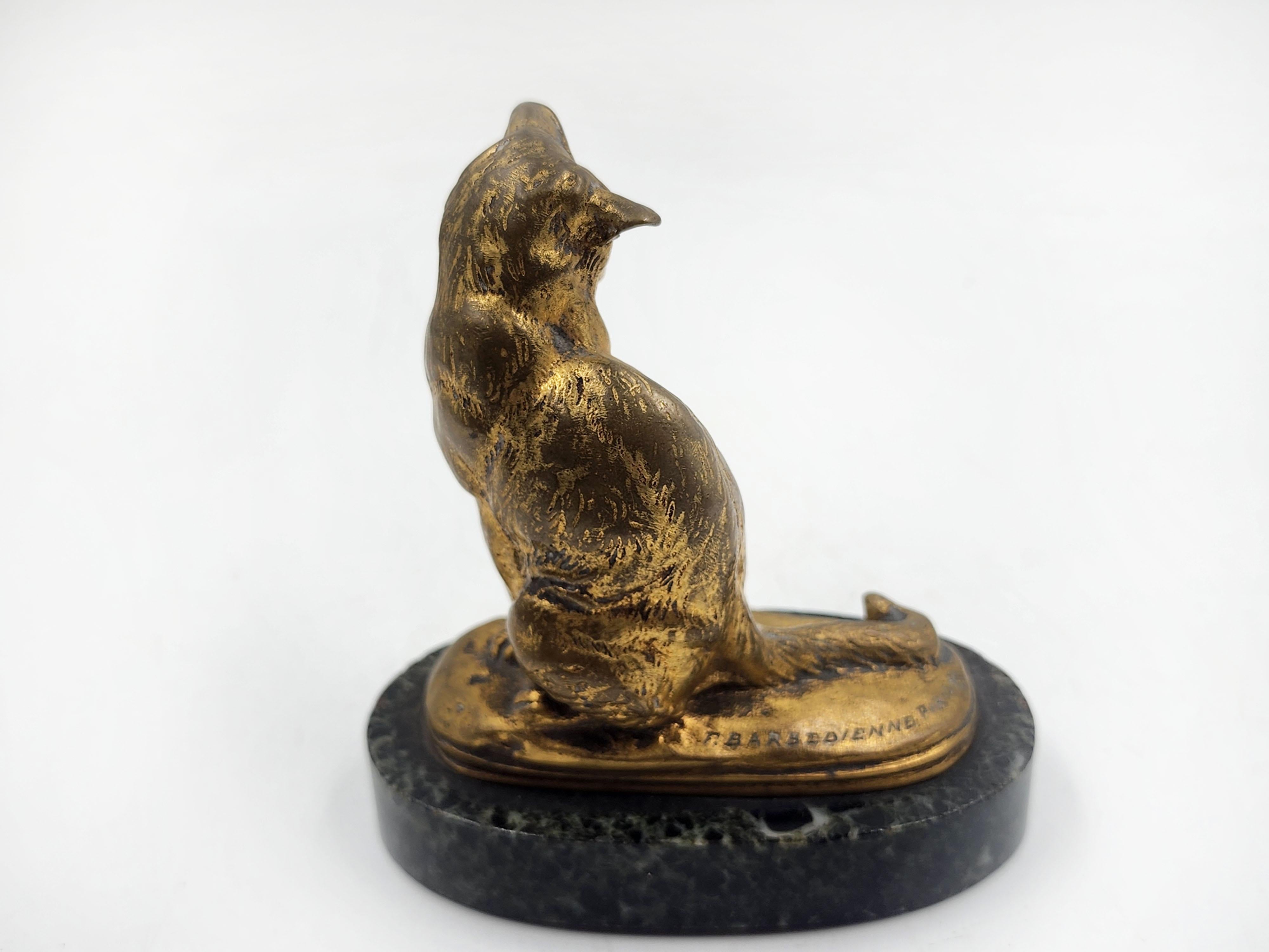 Figurine de chat en bronze d'Emmanuel Fremiet Bon état - En vente à Autonomous City Buenos Aires, CABA