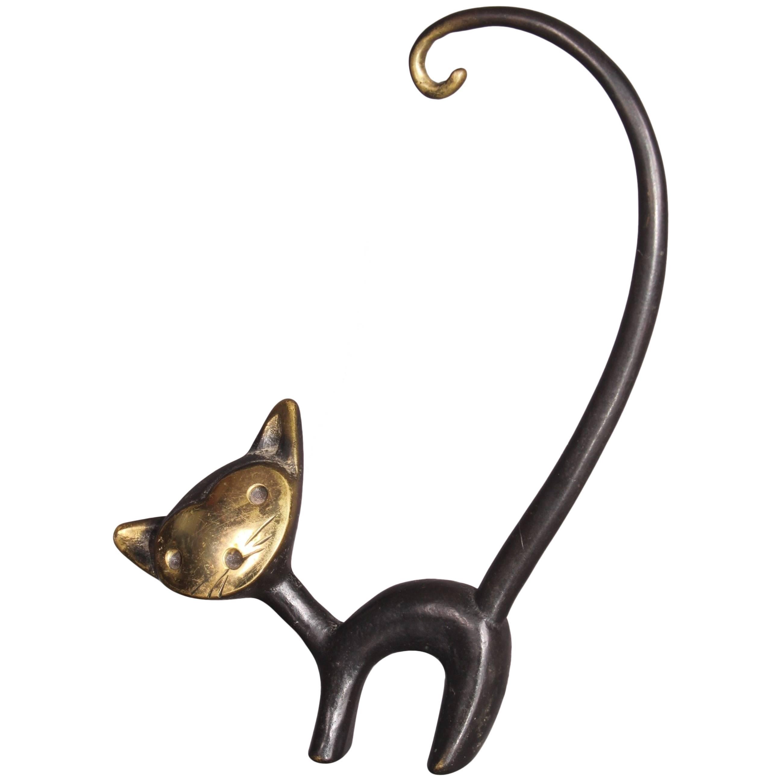 Bronze Cat in the Style of Carl Auböck