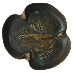 Bronze Ashtray or Catchall Fish Design