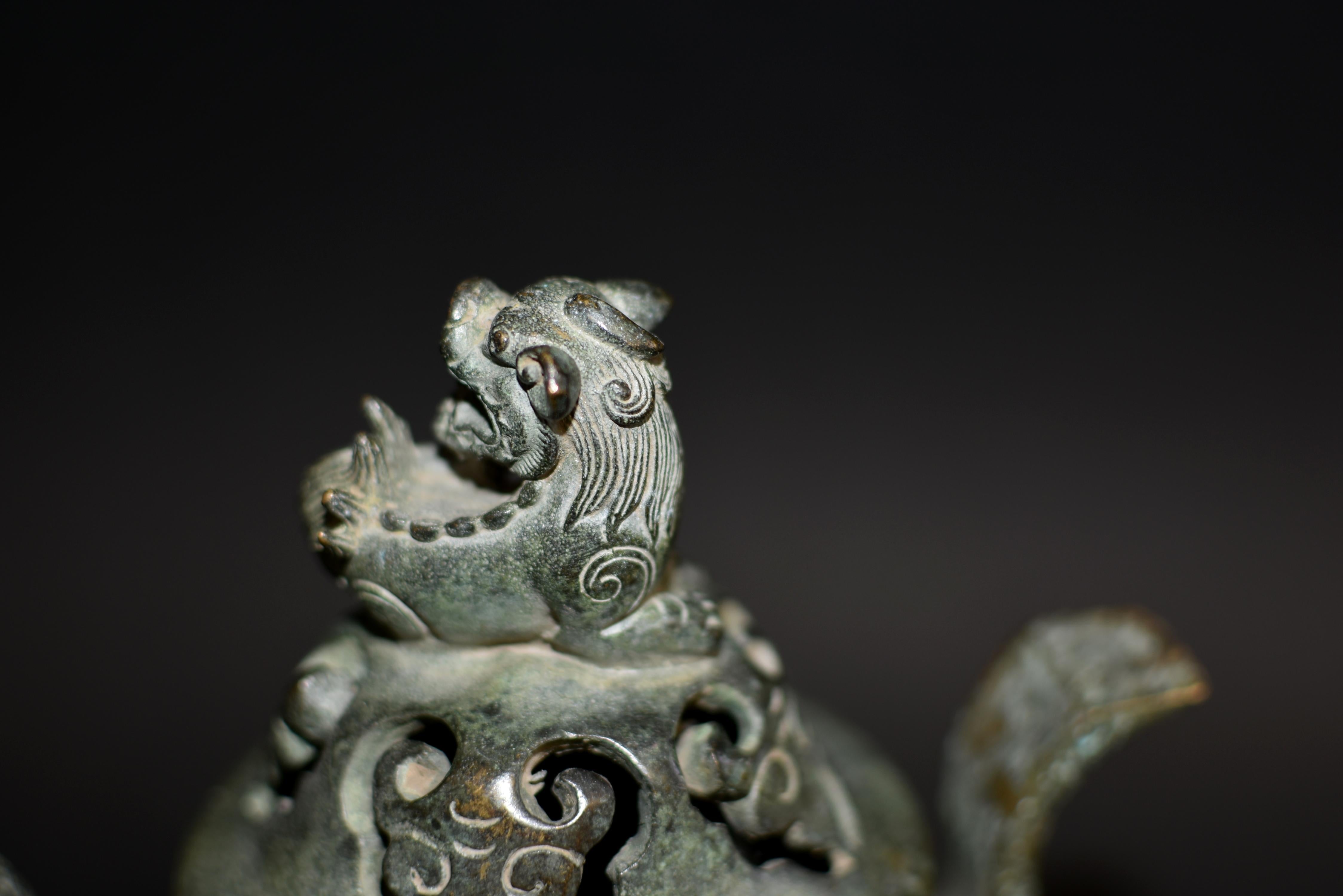 Bronze Censer with Foo Dog  3