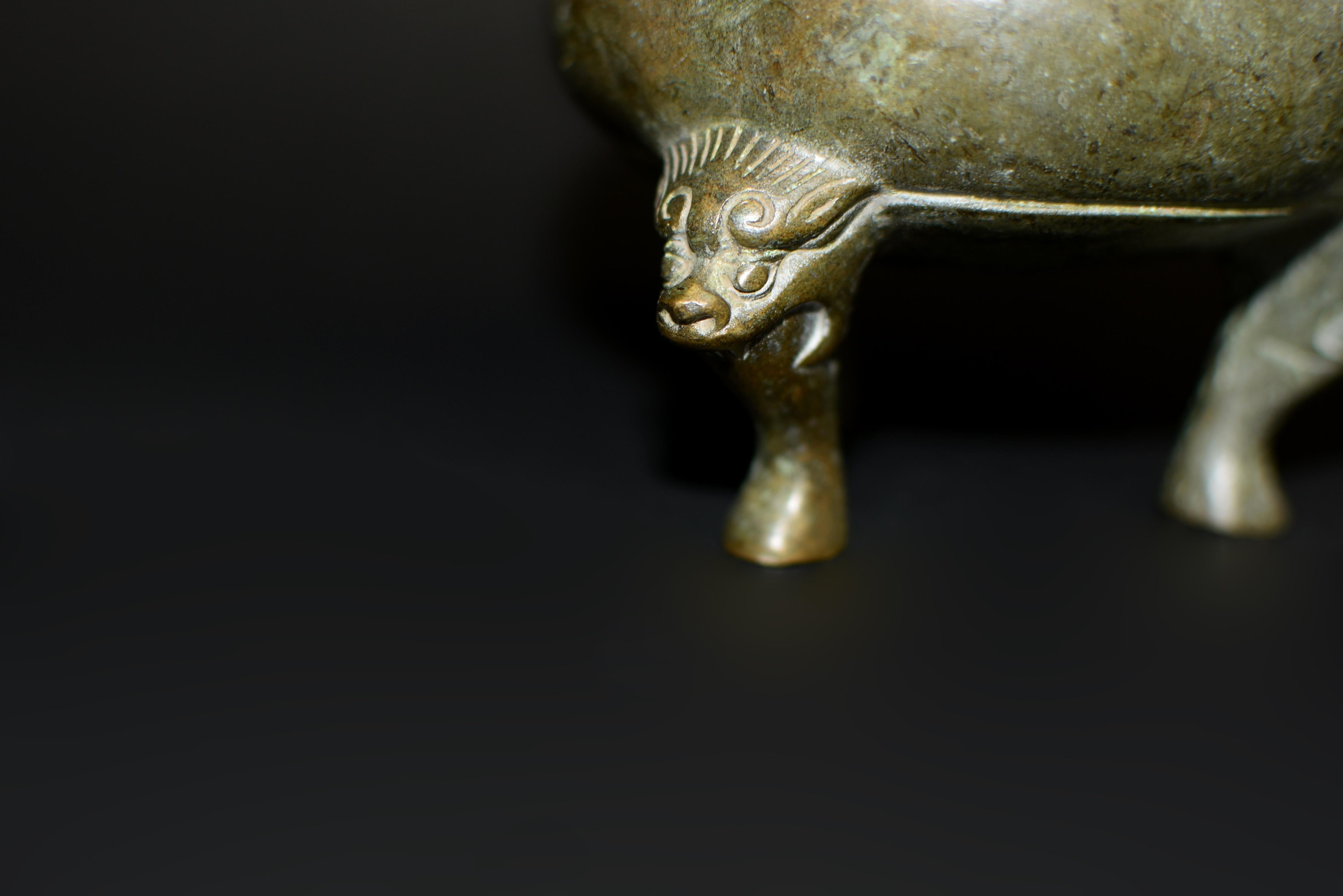 Bronze Censer with Foo Dog  5