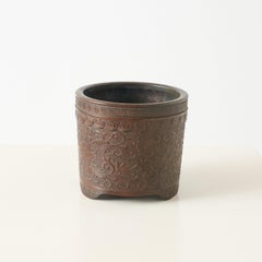 Bronze Censer with Lotus Carvings