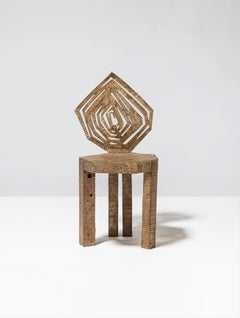 Bronze-Stuhl von Michele Oka Doner