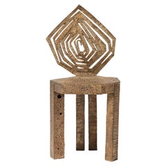 Sedia in bronzo di Michele Oka Doner
