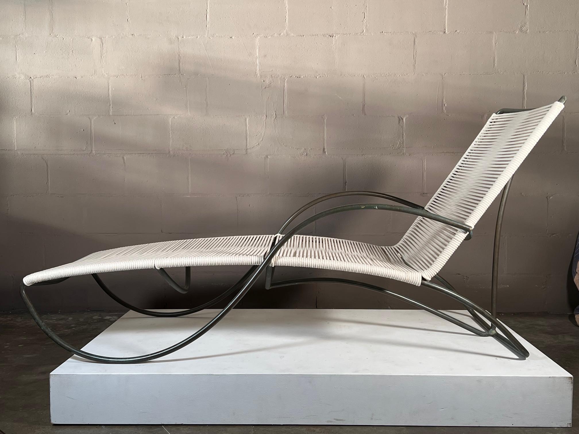 Bronze Chaise by Walter Lamb for Brown Jordan ca' 1950's For Sale 7